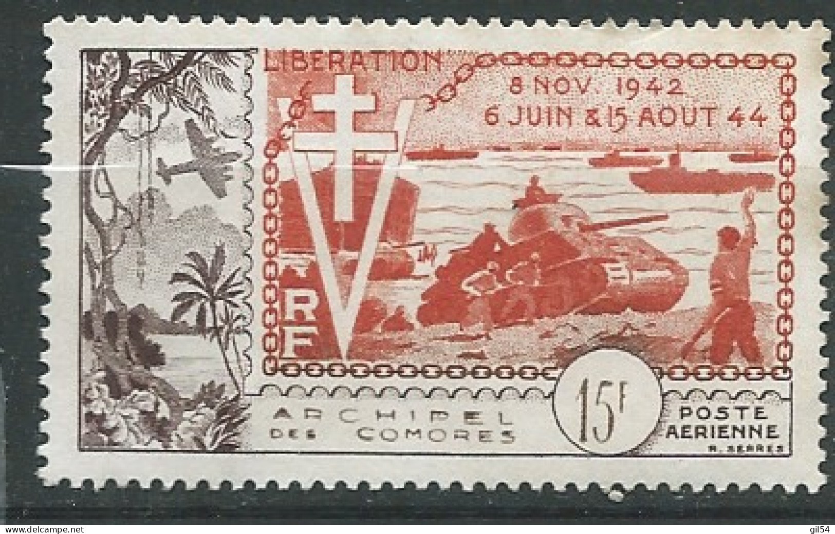 Comores  - Aérien - Yvert N°  4 (*)        -  Ax 16114 - Nuevos