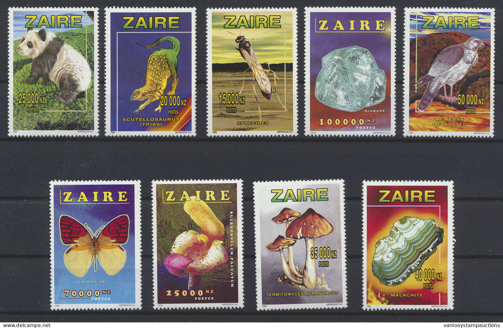 ** N° 1535/43 1996 - Fauna, Flora And Minerals (stamps From Sheets), Full Set, Vf (OBP €400) - Otros & Sin Clasificación