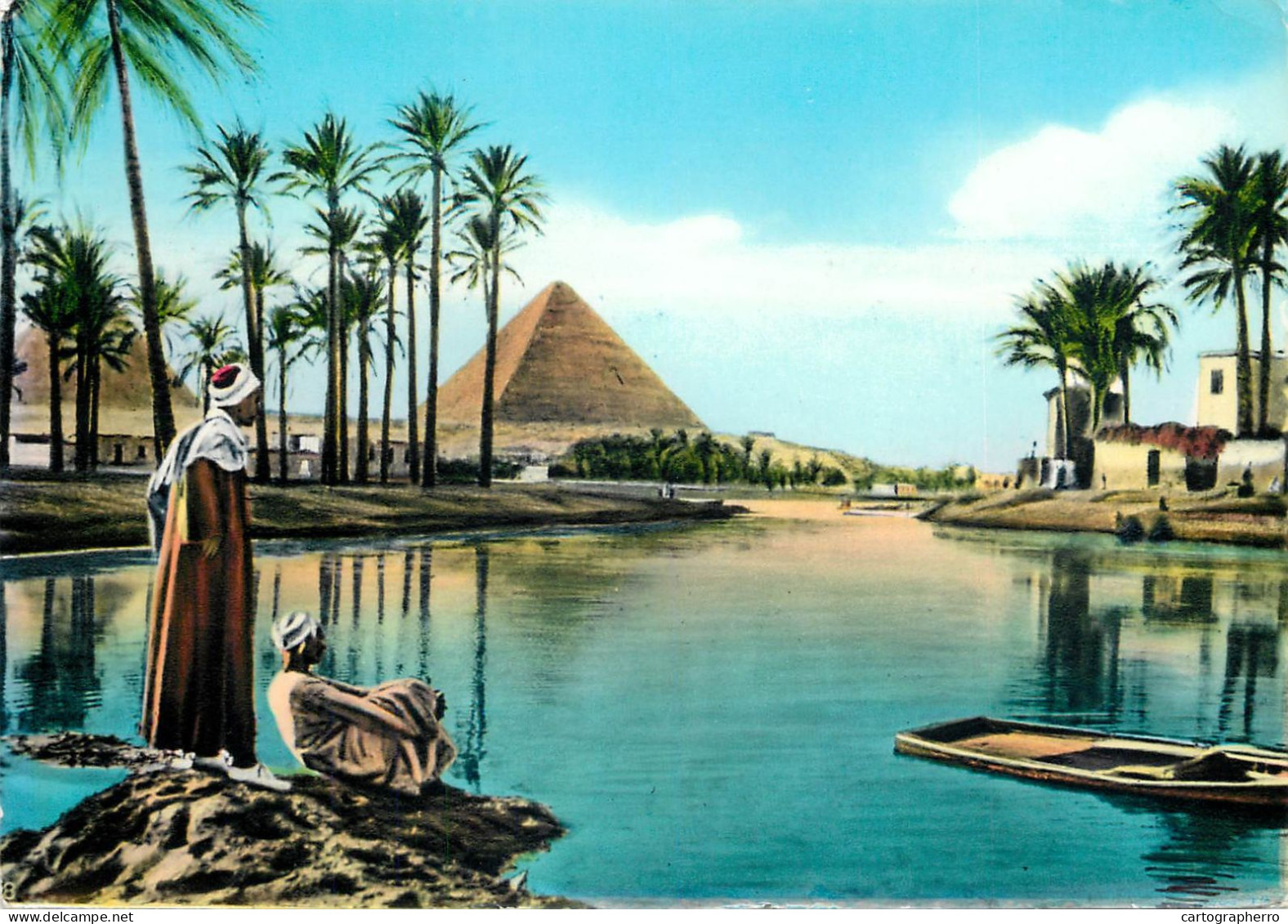 Egypt Pyramides And Nile During The Flood - Piramidi