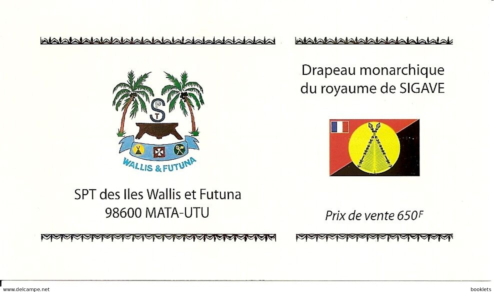 WALLIS ET FUTUNA, 2006, Booklet / Carnet 3, Flag Of Kingdom SIGAVE - Booklets