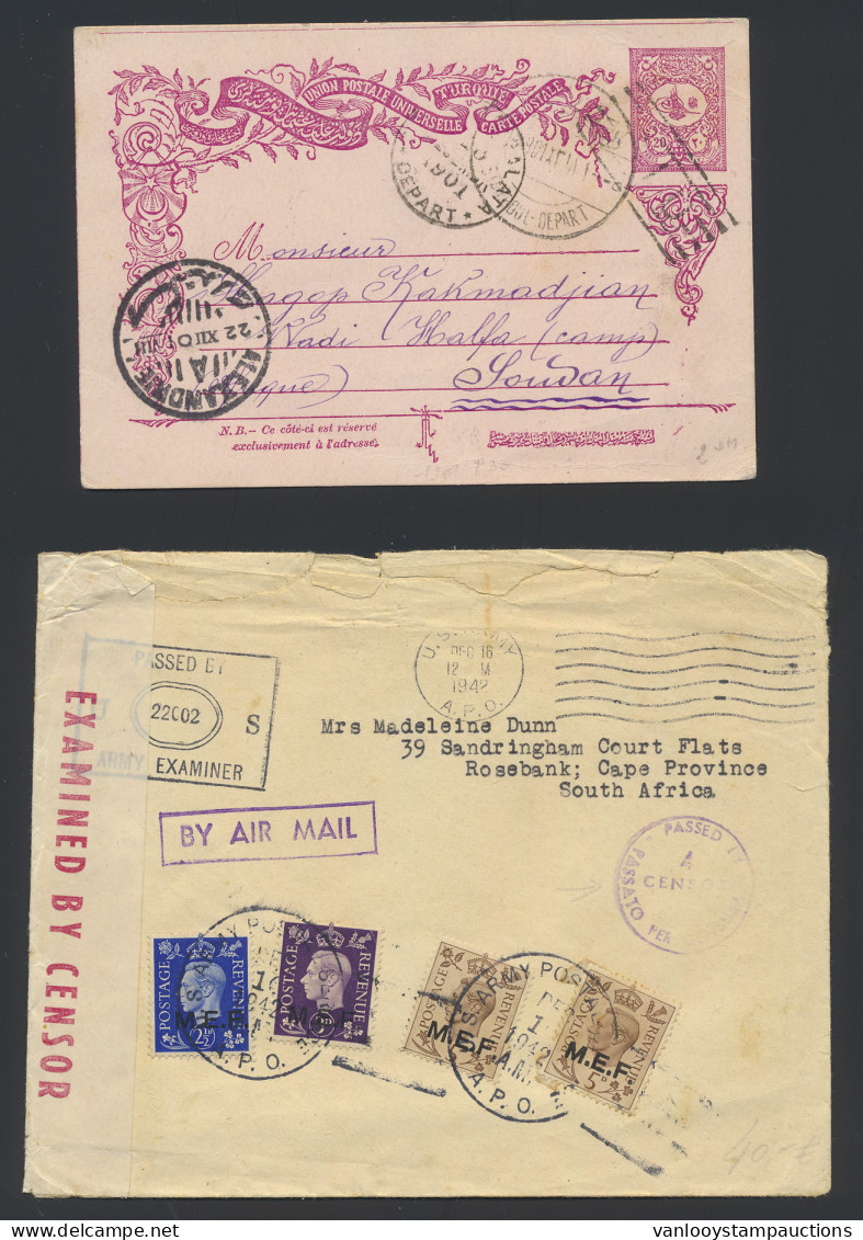 Ca. 100 Poststukken W.o. België (o.a. Waals En Vlaams Legioen), Groot Aantal Censuurbrieven, Allerlei Landen W.o. Engels - Collections (without Album)