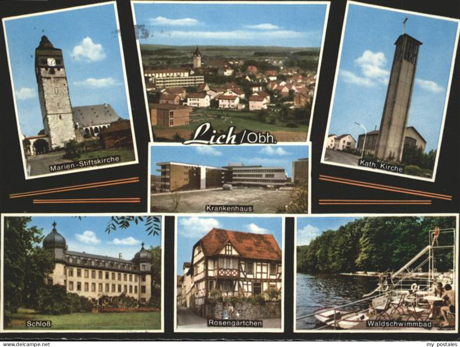 41273986 Lich Hessen Marien Stiftskirche Kath. Kirche Schloss Waldschwimmbad Fac - Lich