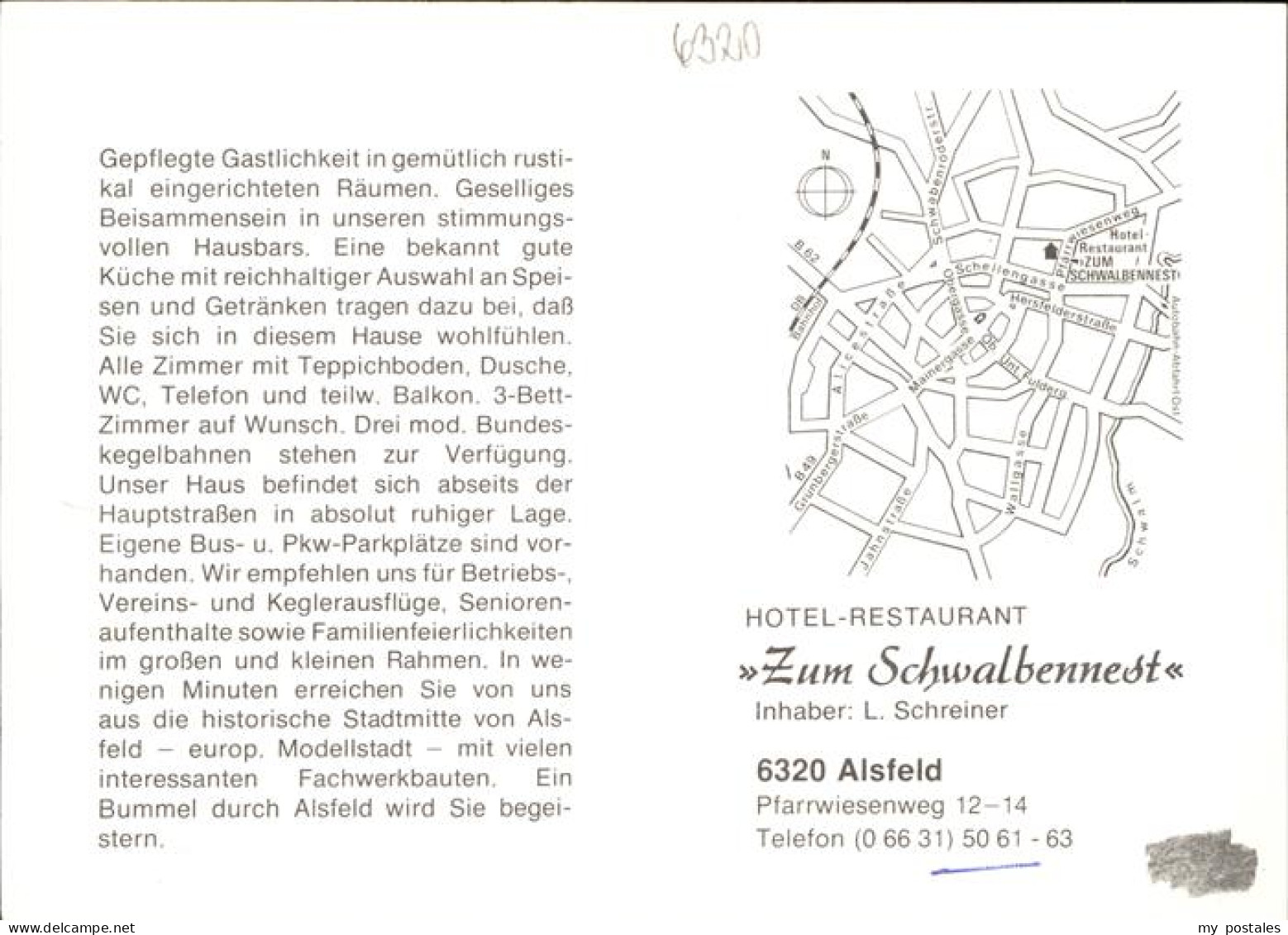 41273890 Alsfeld Hotel Restaurant Zum Schwalbennest Marktplatz Rathaus Aeltestes - Alsfeld