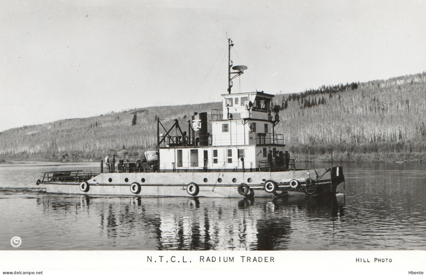 Northern Transportation Company Limited Radium Trader Tugboat Alberta Canada 1956 Remorqueur (Photo) - Barche