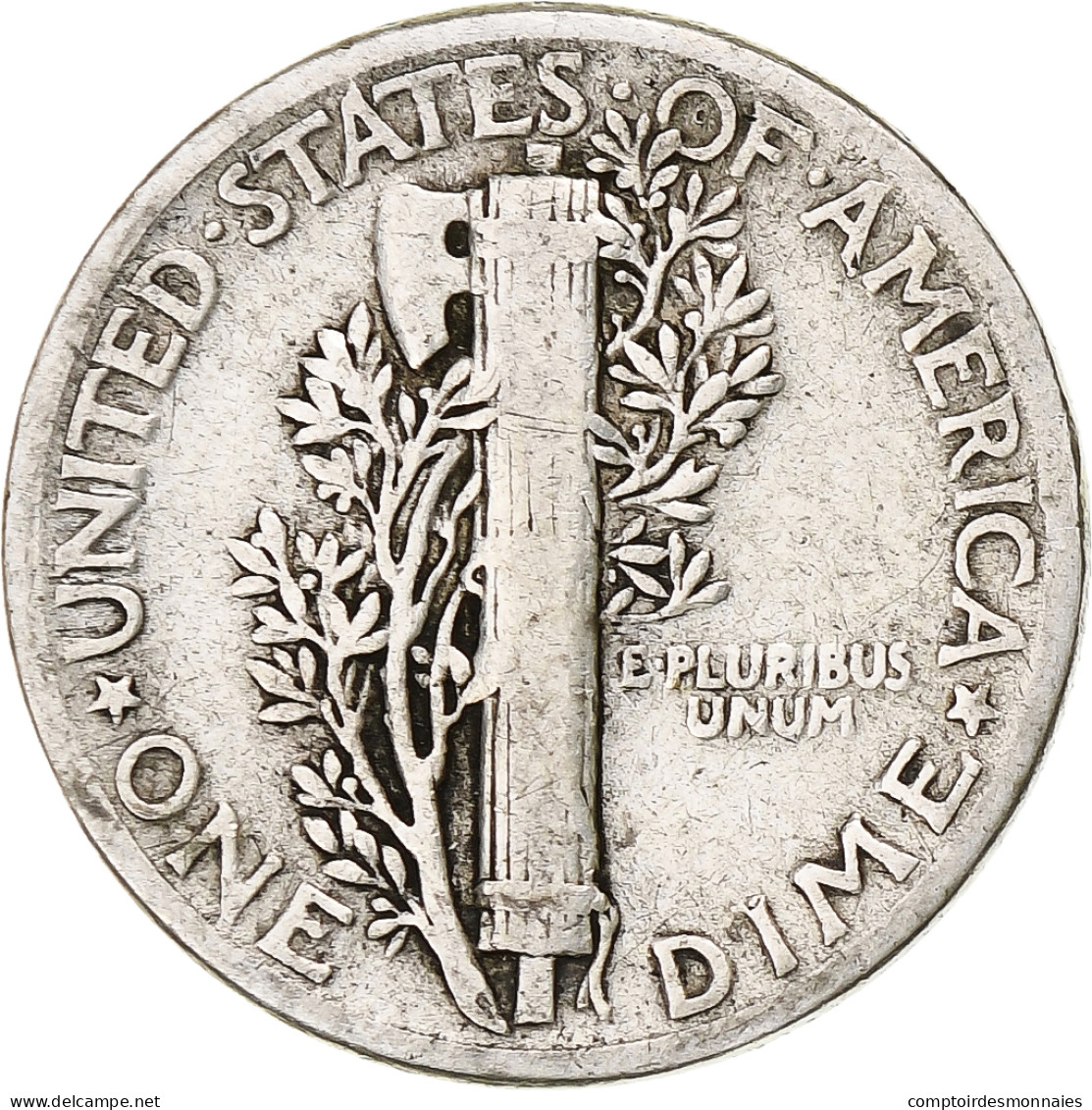 États-Unis, Dime, Mercury Dime, 1944, Philadelphie, Argent, TB+, KM:140 - 1916-1945: Mercury