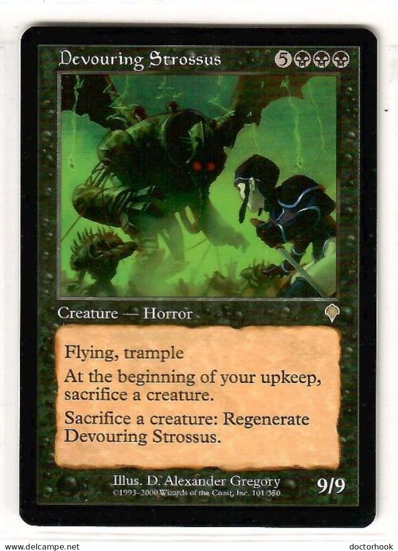 MAGIC The GATHERING  "Devouring Strossus"---INVASION (MTG--161-5) - Black Cards