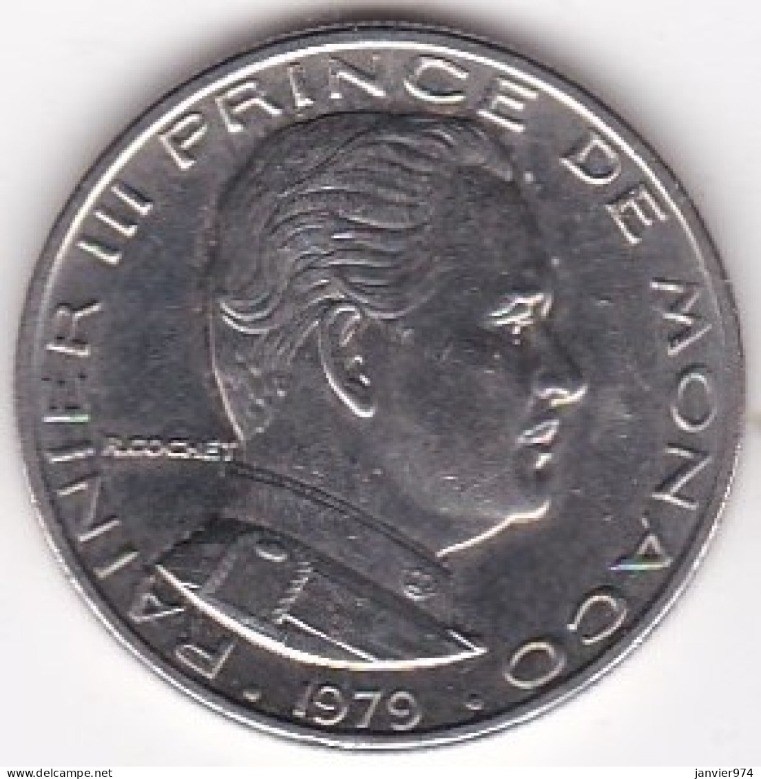 Monaco . 1 Franc 1979 Rainier III, En Nickel - 1960-2001 Nieuwe Frank