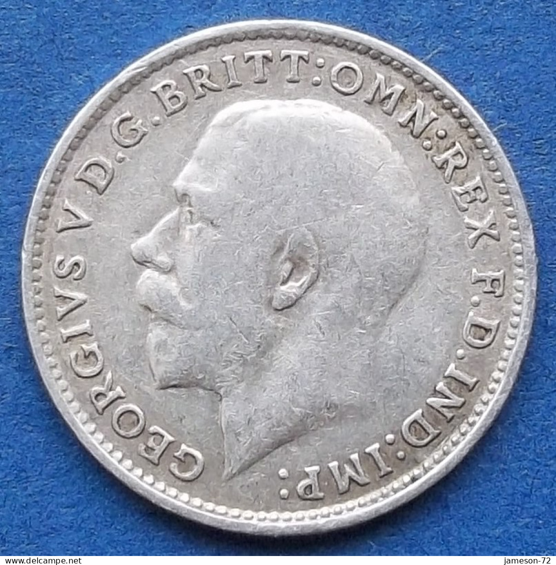UK - Silver 3 Pence 1917 KM# 813 George V (1910-1936) - Edelweiss Coins - Other & Unclassified