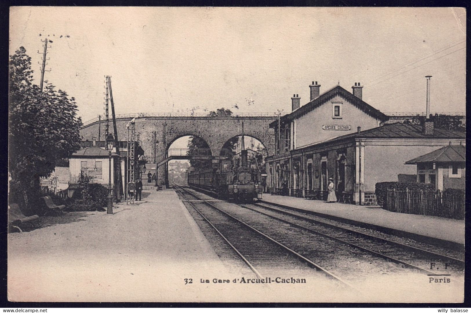 +++ CPA - France 94 - La Gare D' ARCUEIL CACHAN - Train  // - Cachan