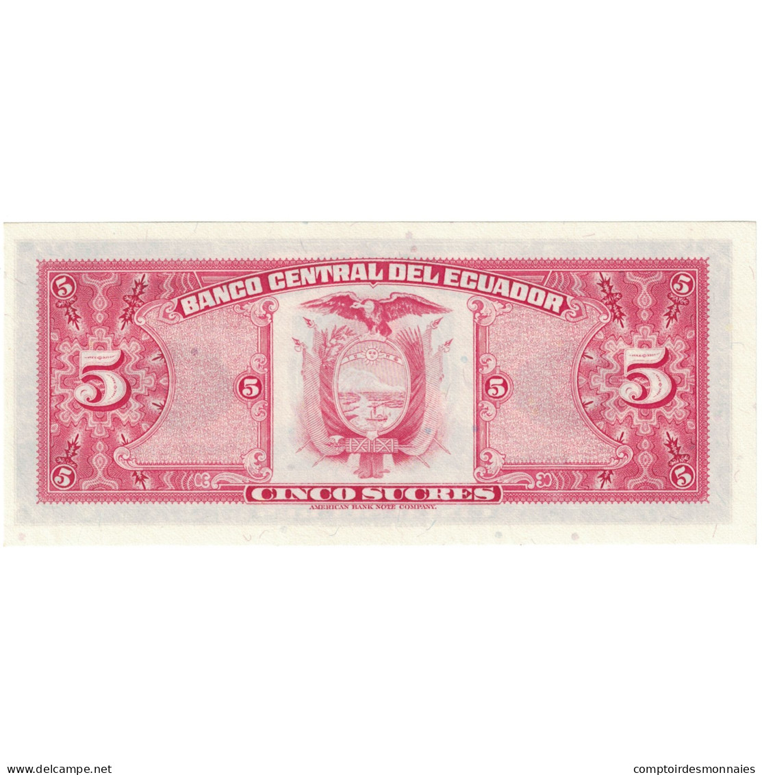 Billet, Équateur, 5 Sucres, 1983-04-20, KM:108b, TTB - Ecuador