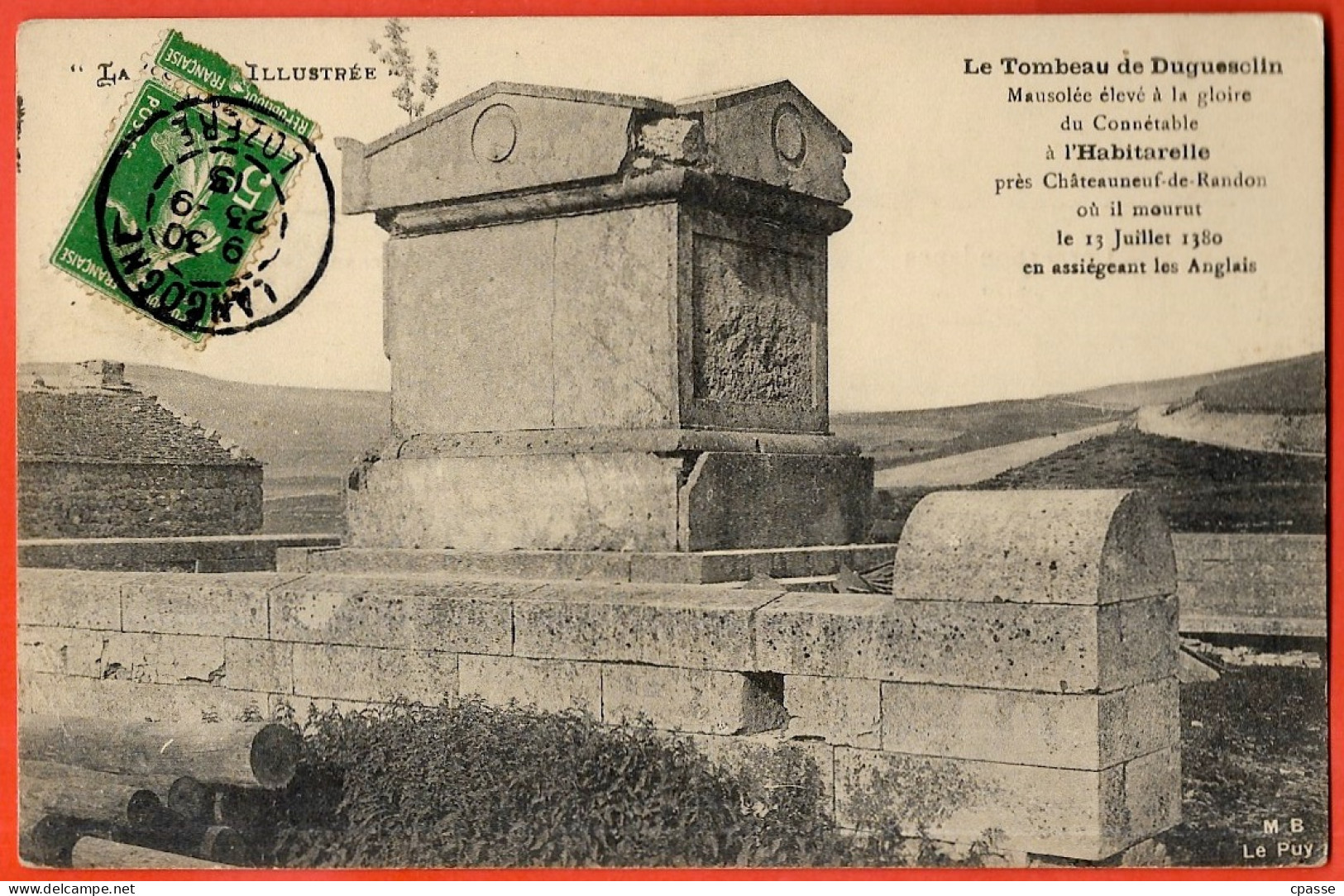 CPA 48 L'HABITARELLE Près CHATEAUNEUF-de-RANDON Lozère - Le Tombeau De DUGUESCLIN - Chateauneuf De Randon