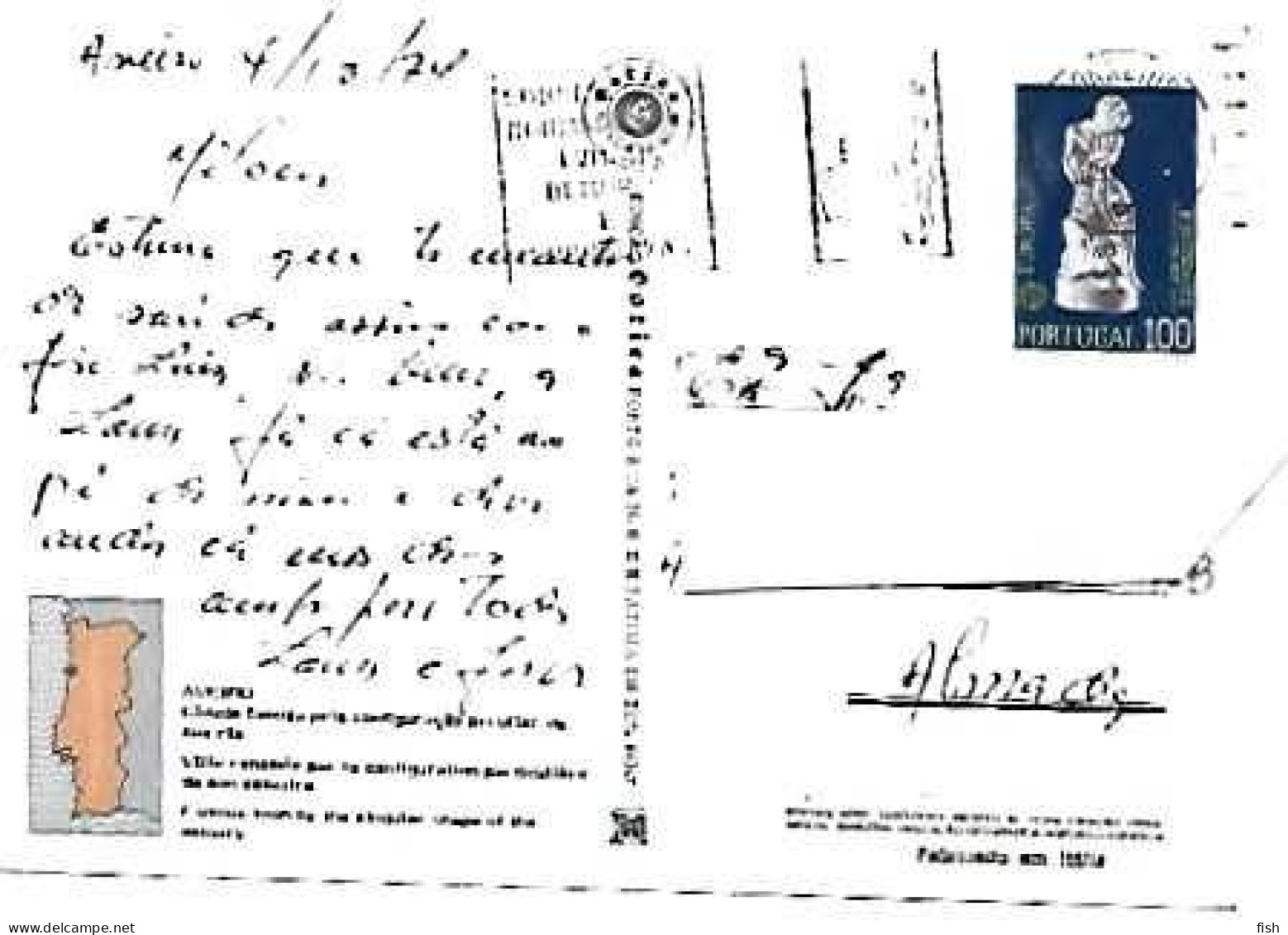 Portugal & Marcofilia, Recordação De Aveiro Multi, Almada 1974 (464) - Cartas & Documentos