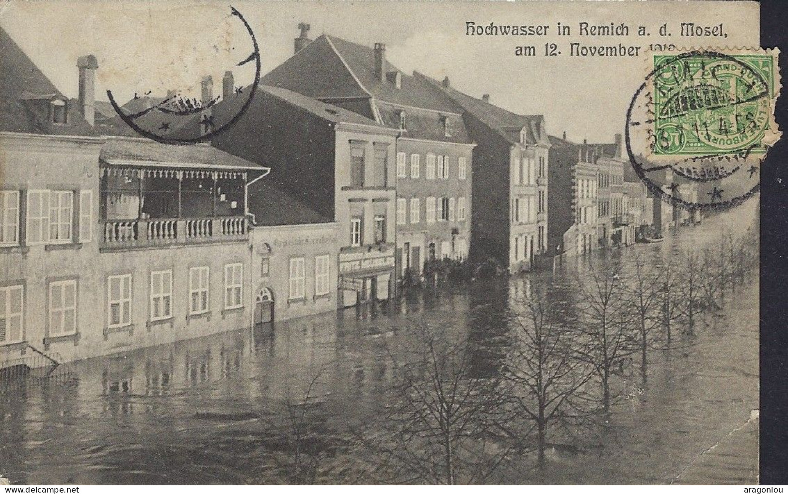 Luxembourg - Luxemburg - REMICH -  HOCHWASSER IN REMICH A.d. MOSEL Am  12.11.1910 - Remich