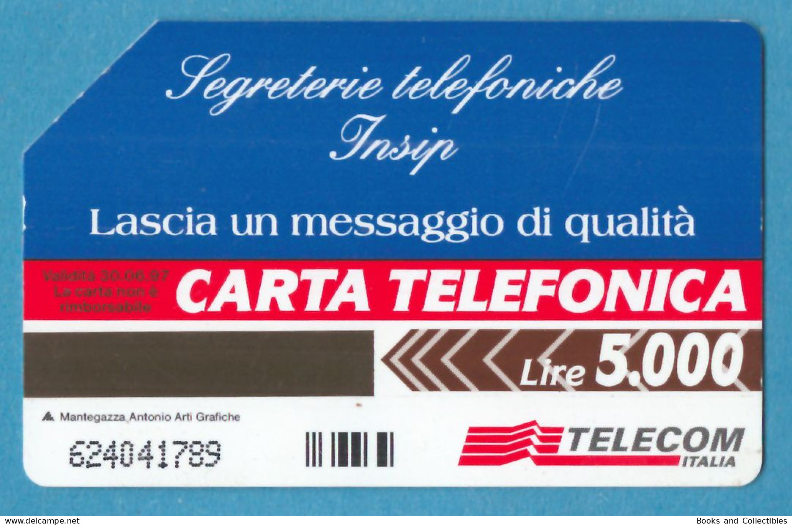 ITALY - Segreterie Telefoniche InSIP, Telecom, Lire 5000 / 30.06.1997 * Golden 469, C&C 2503 * Rif. STF-0019 - Públicas Figuración Ordinaria