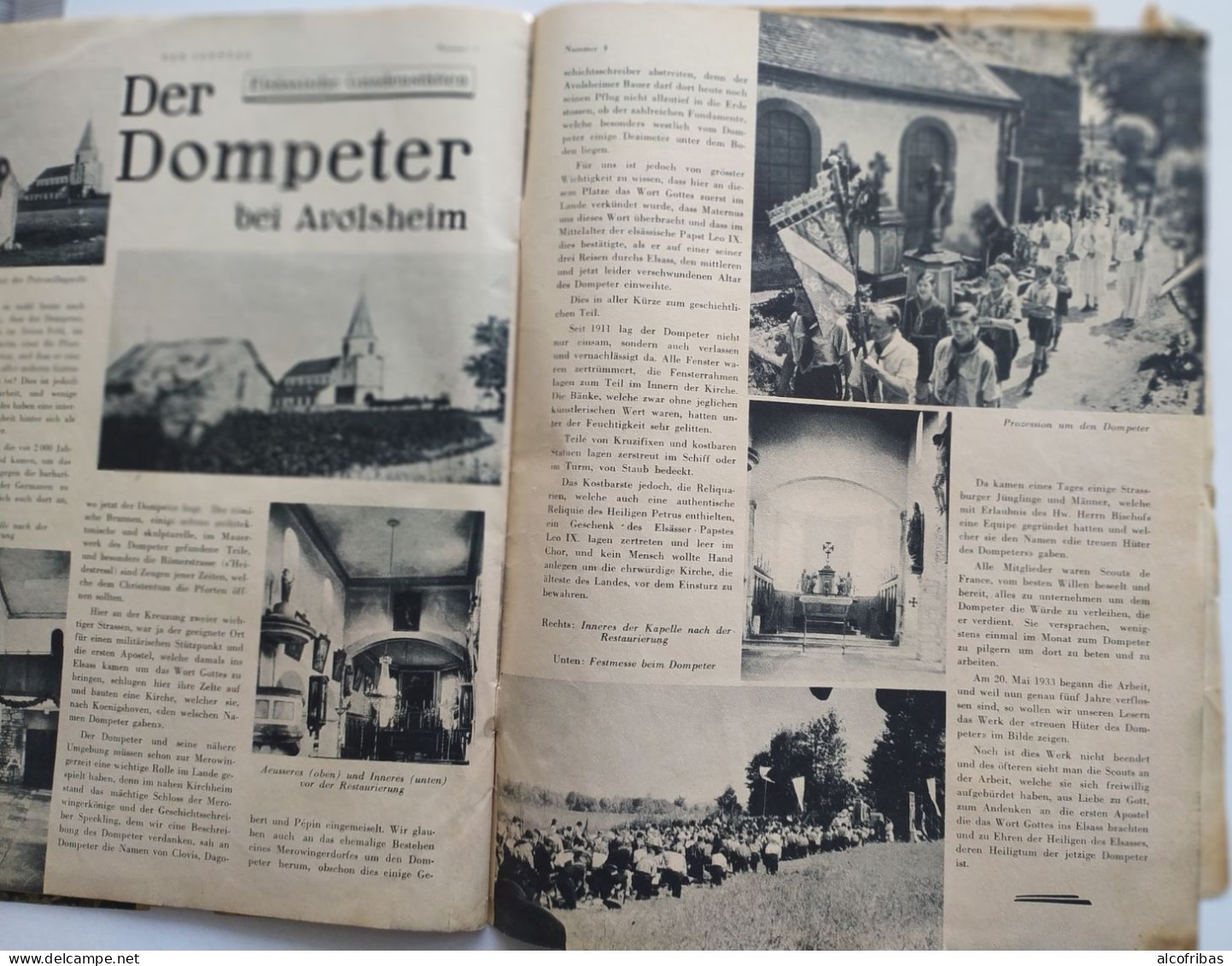 Der Sonntag Le Dimanche Dompeter Avolsheim Presse Jounaux Selestat Reportages Photos Et Gravures - Other & Unclassified