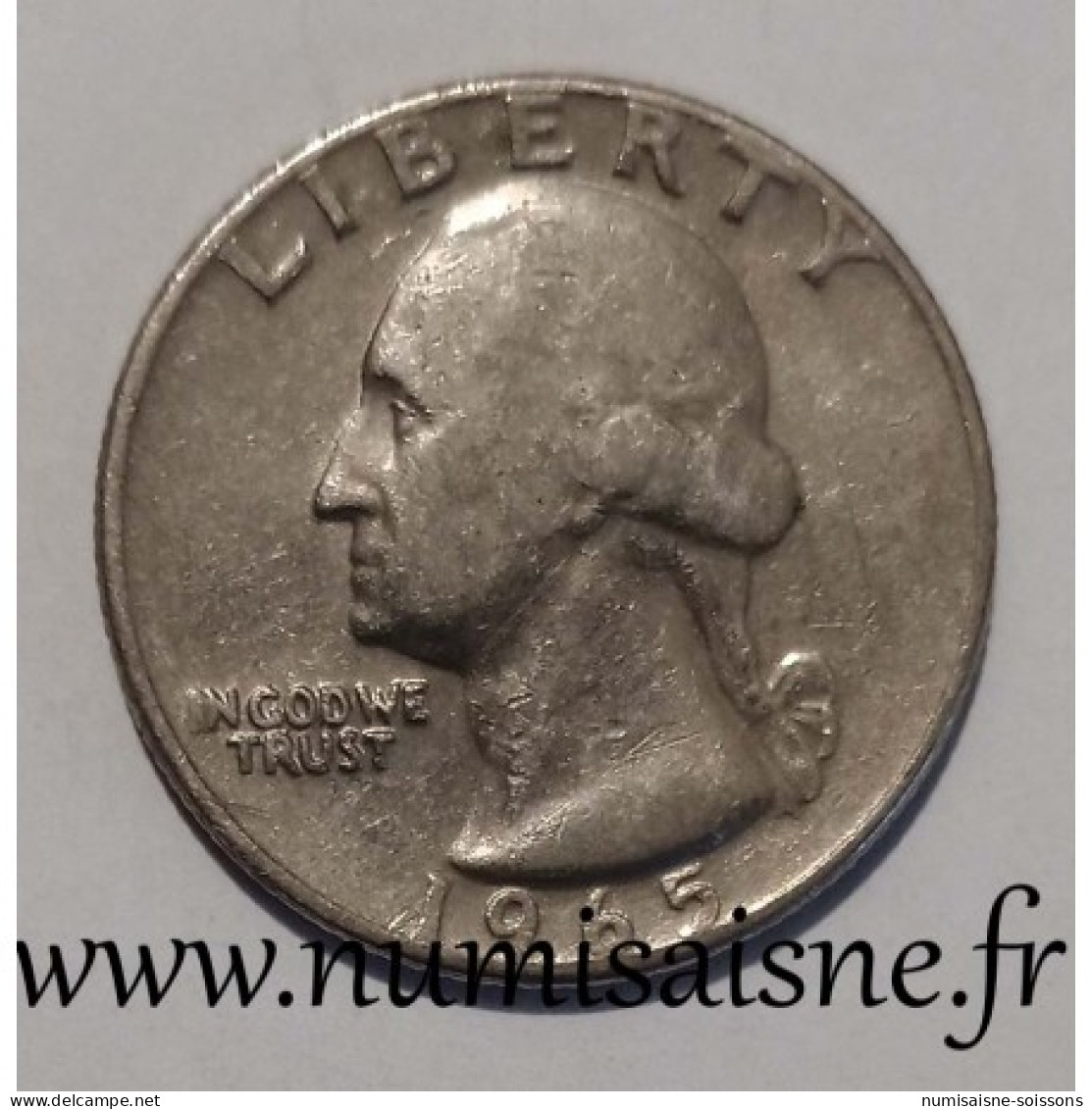 ETATS UNIS - KM A 164 A - 1/4 DOLLAR 1965 - Philadelphie - GEORGE WASHINGTON - TB - 1932-1998: Washington