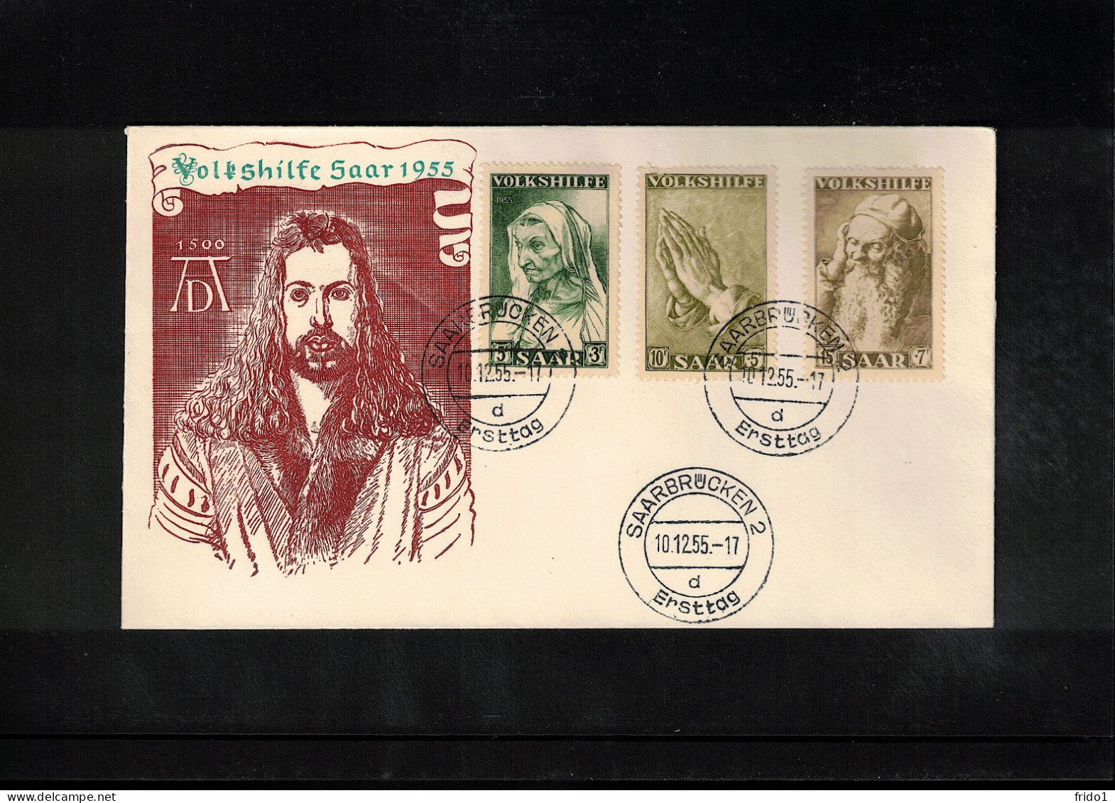 Saar 1955 Albrecht Duerer Paintings  FDC - FDC