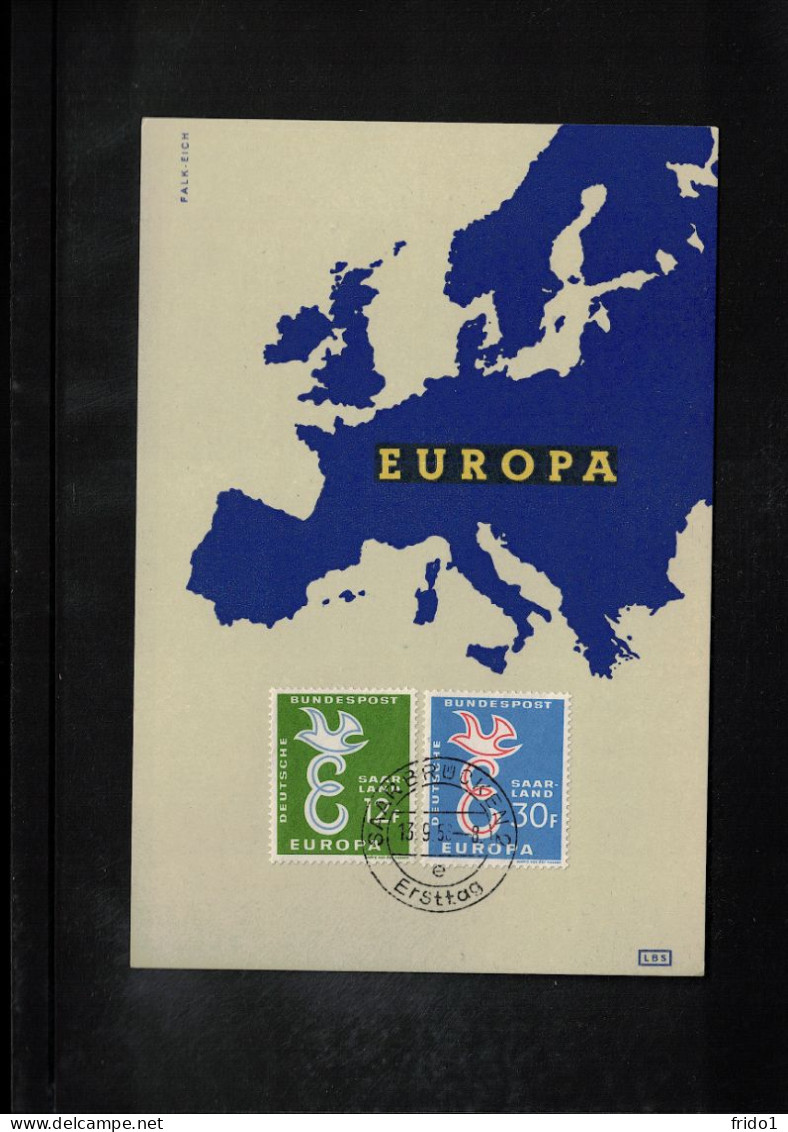 Saar 1958 Europa Cept FDC - FDC