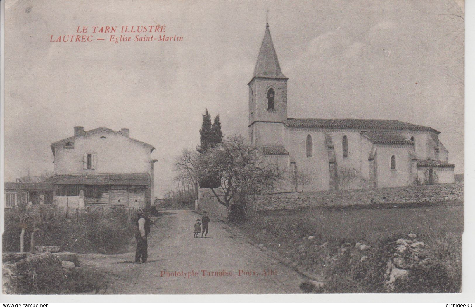 CPA Lautrec - Eglise Saint-Martin (avec Petite Animation) - Lautrec