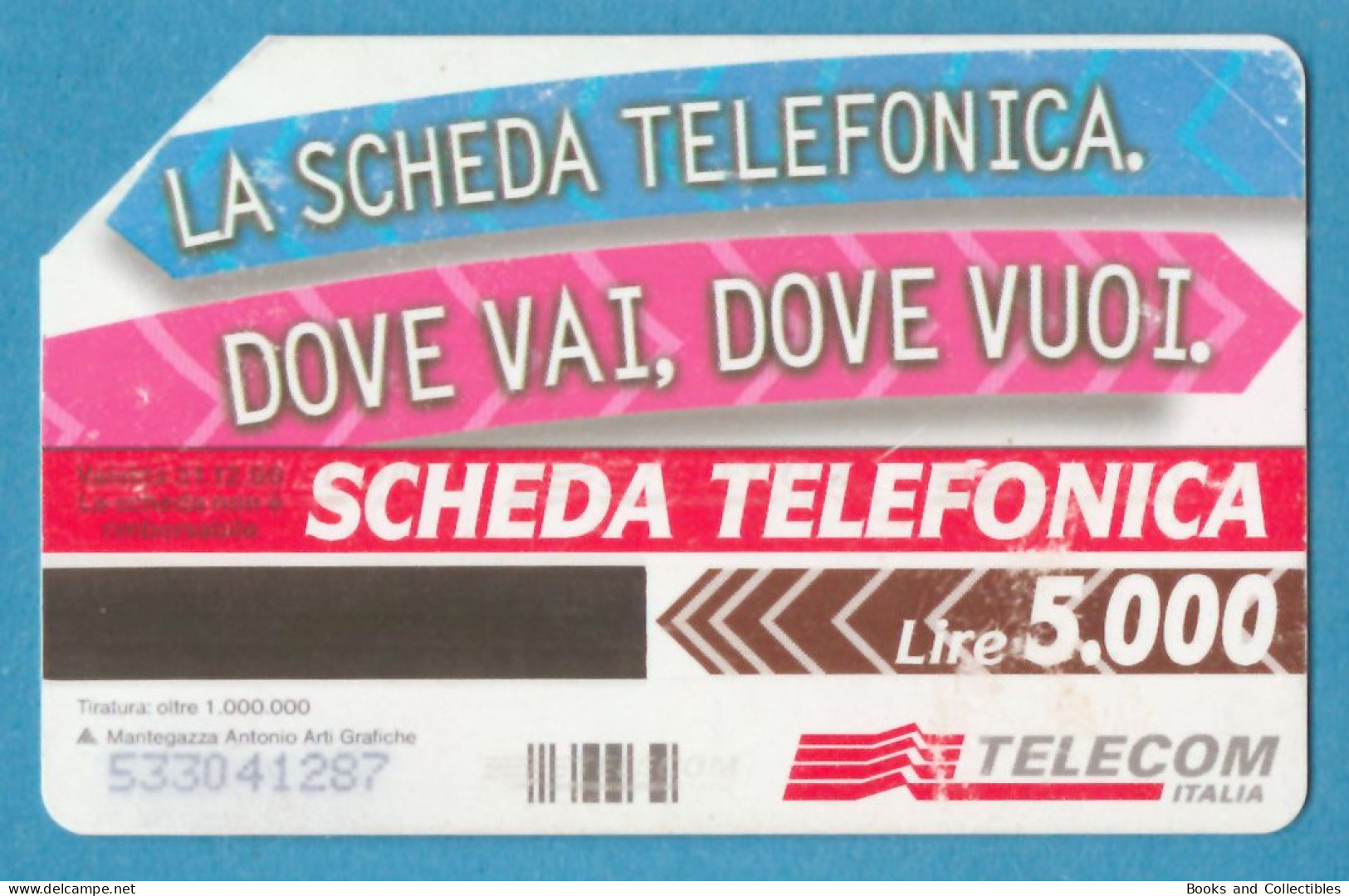 ITALY ° Scheda Telefonica Dove Vai, Dove Vuoi ° Telecom ° Lire 5000 / 31.12.1998 ° Golden 527, C&C 2588 * Rif. STF-0022 - Publiques Figurées Ordinaires