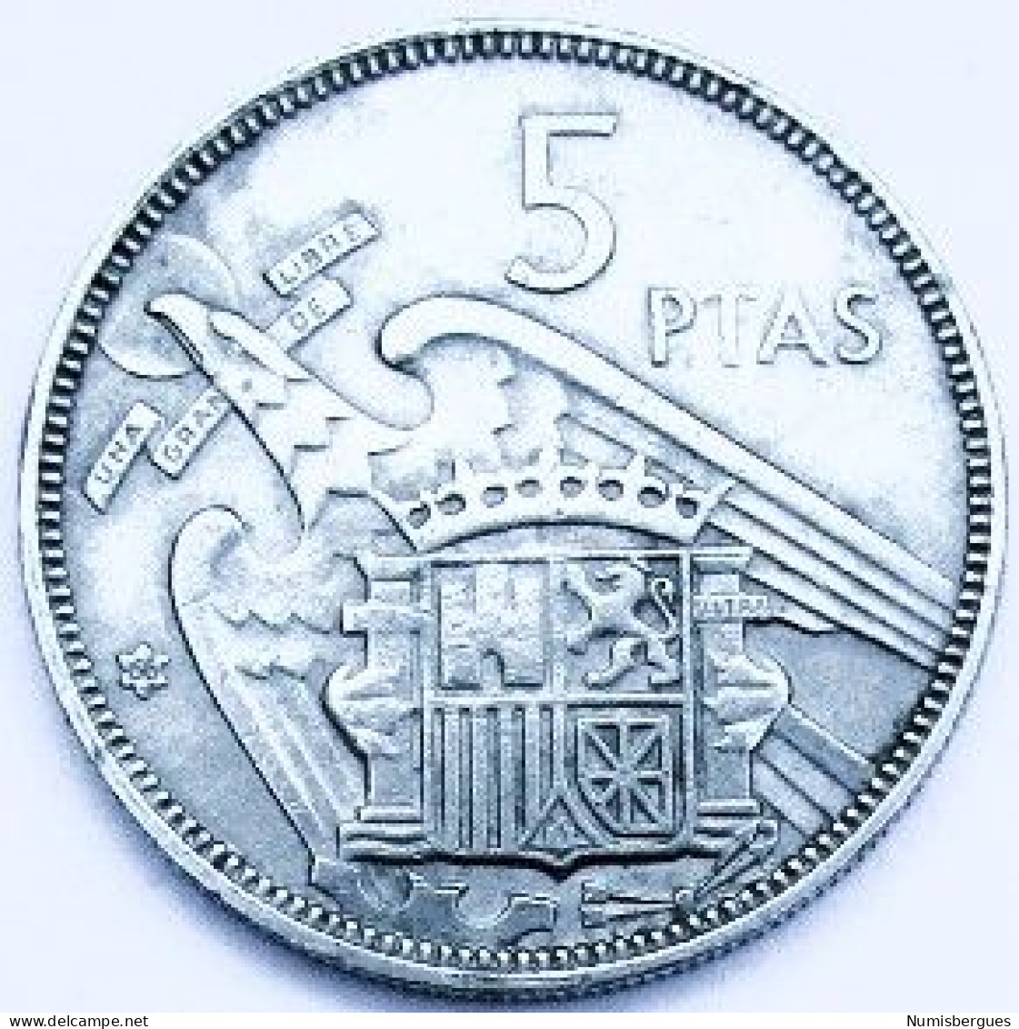 Pièce De Monnaie 5 Pesetas 1966 - 5 Pesetas