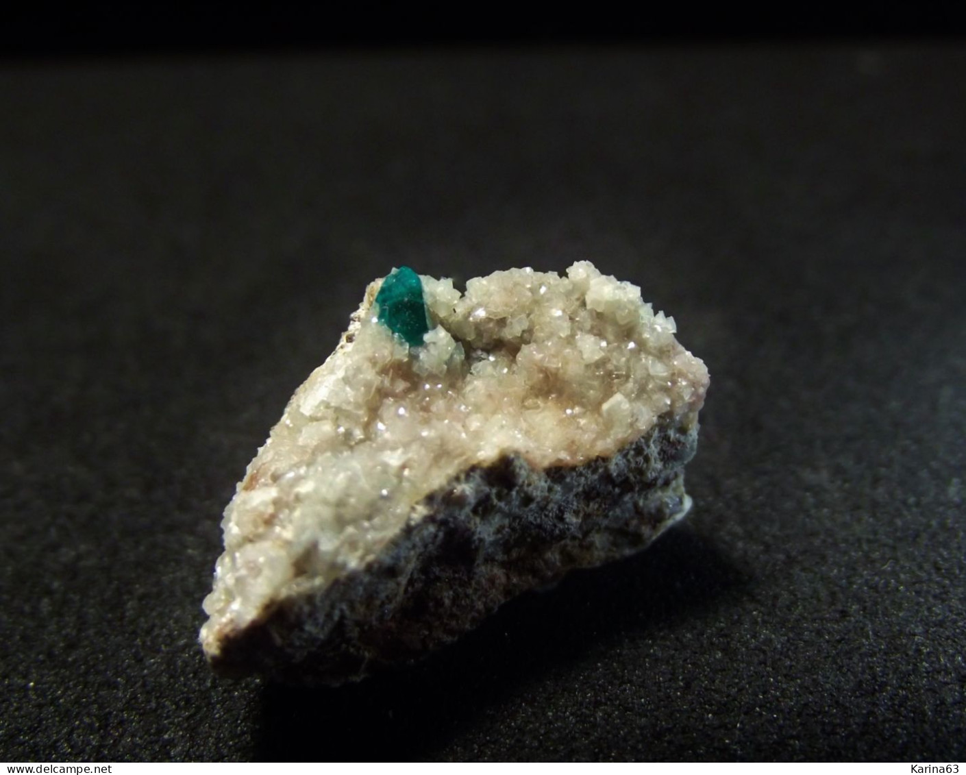 Dioptase  ( 1.5 X 1 X 1 Cm ) Tsumeb Mine - Tsumeb - South Africa - Mineralien