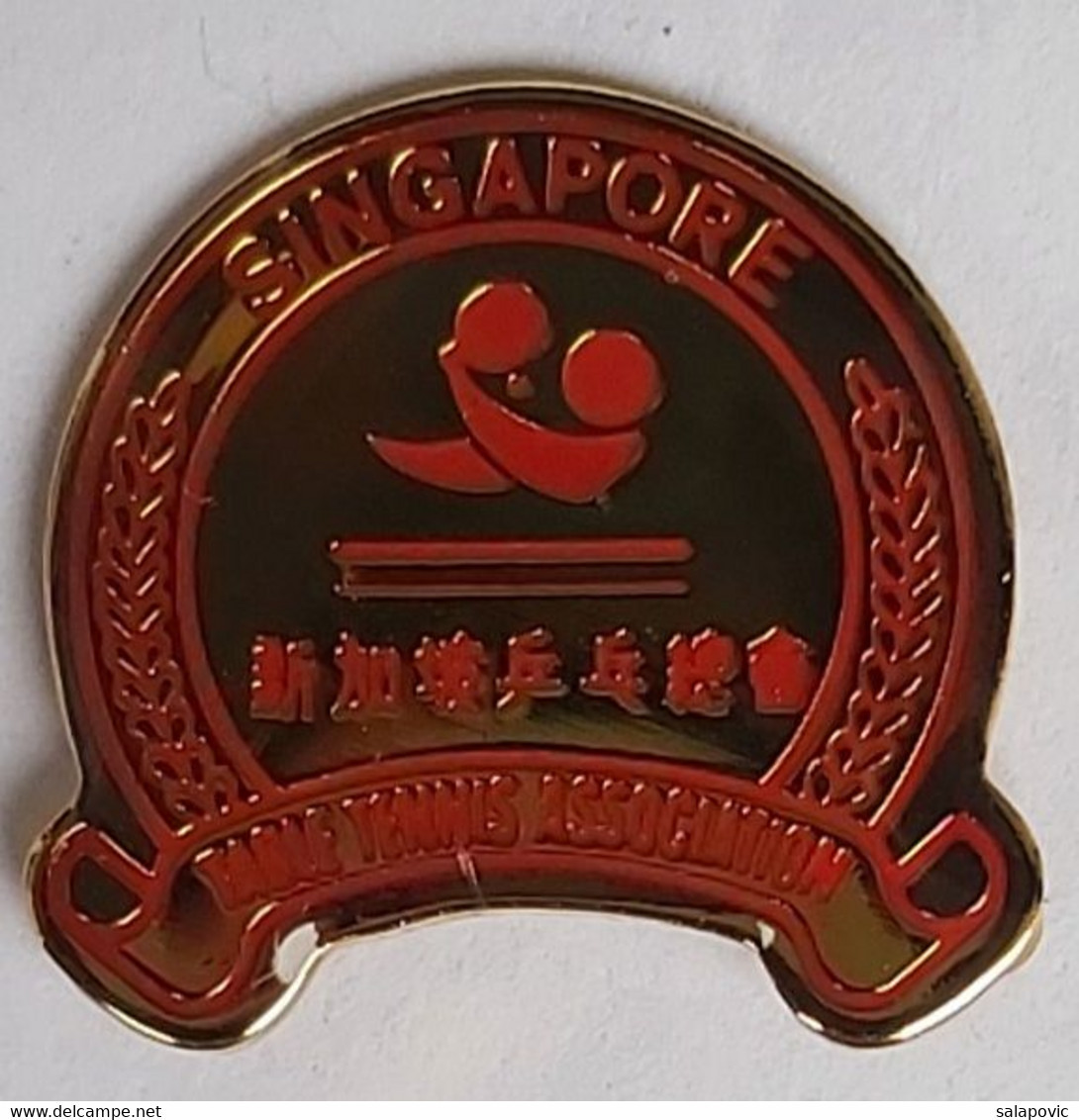 SINGAPORE Table Tennis Association Federation Union   PINS A11/4 - Tennis De Table