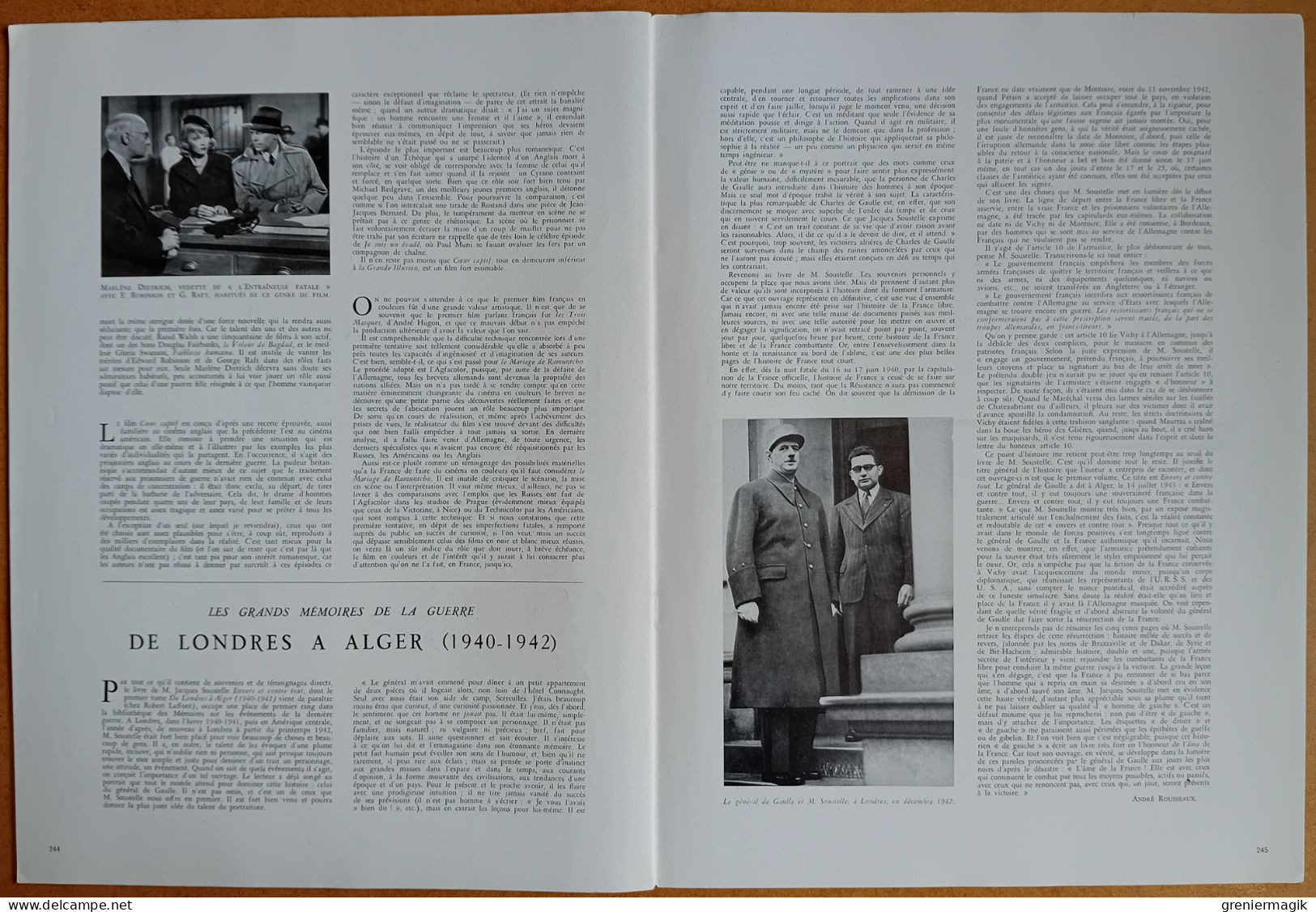 France Illustration 101 06/09/1947 Statut de l'Algérie/Inde Pakistan/Albi/De Gaulle/Bertsolaris Espelette/Cadix/Belgrade