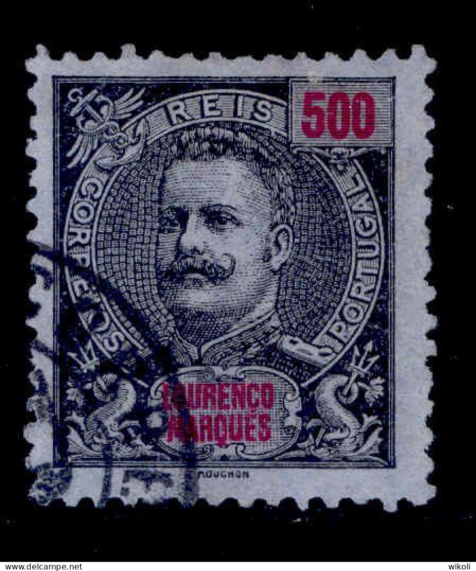 ! ! Lourenco Marques - 1898 D. Carlos 500 R - Af. 45 - Used - Lourenco Marques