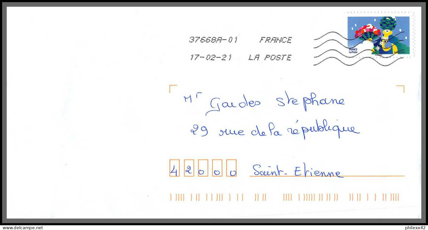 95874 - Lot De 15 Courriers Lettres Enveloppes De L'année 2021 Divers Affranchissements En EUROS - Briefe U. Dokumente