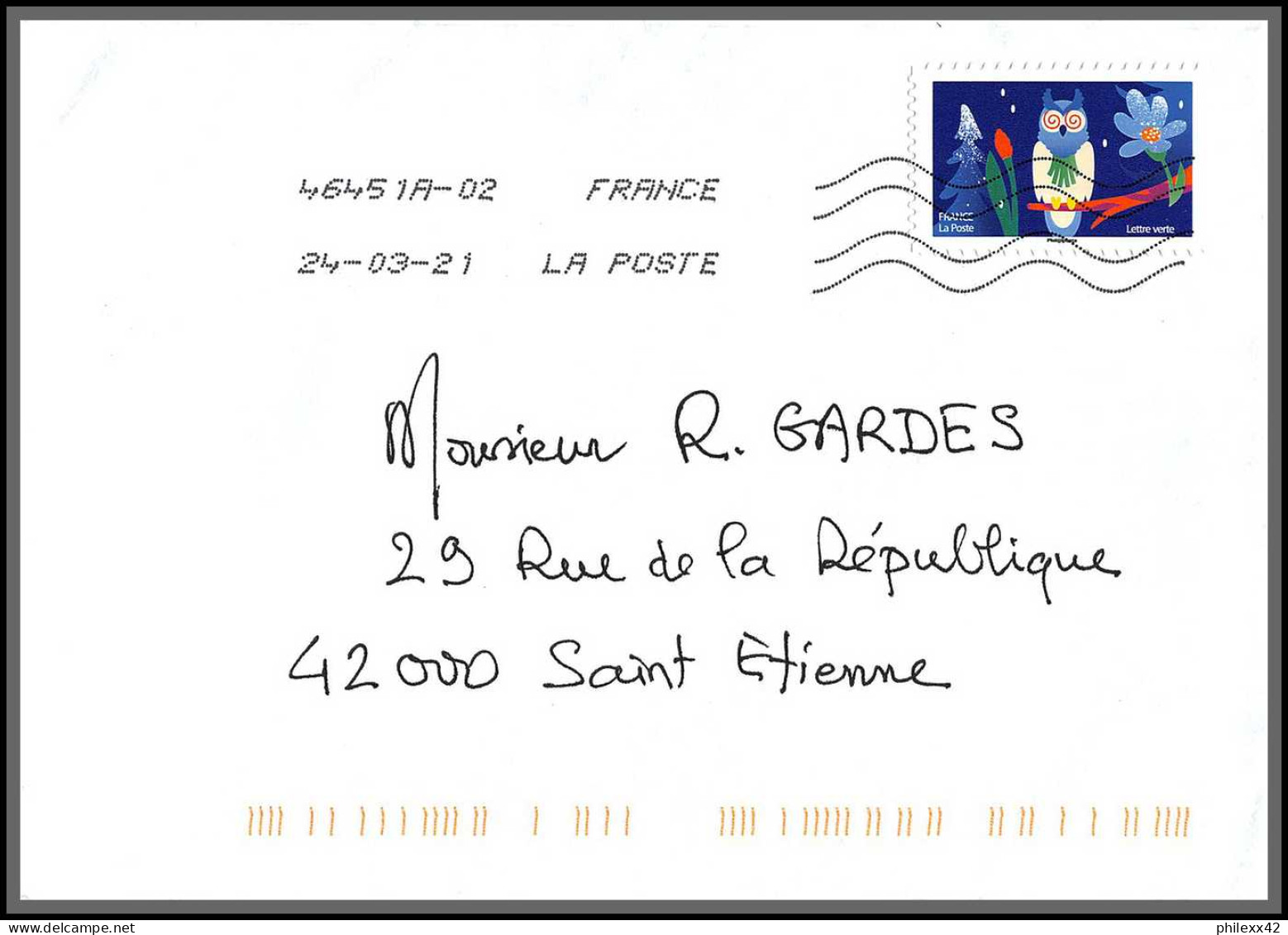 95872 - Lot De 17 Courriers Lettres Enveloppes De L'année 2021 Divers Affranchissements En EUROS - Lettres & Documents