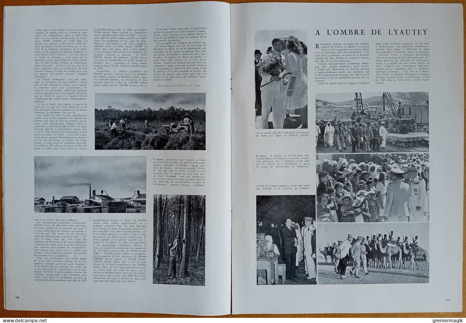 France Illustration N°103 20/09/1947 Nouvelle-Orléans USA/Les écoles De La Marine/L'"Exodus"/Landes/Rouen/Barèges - Allgemeine Literatur