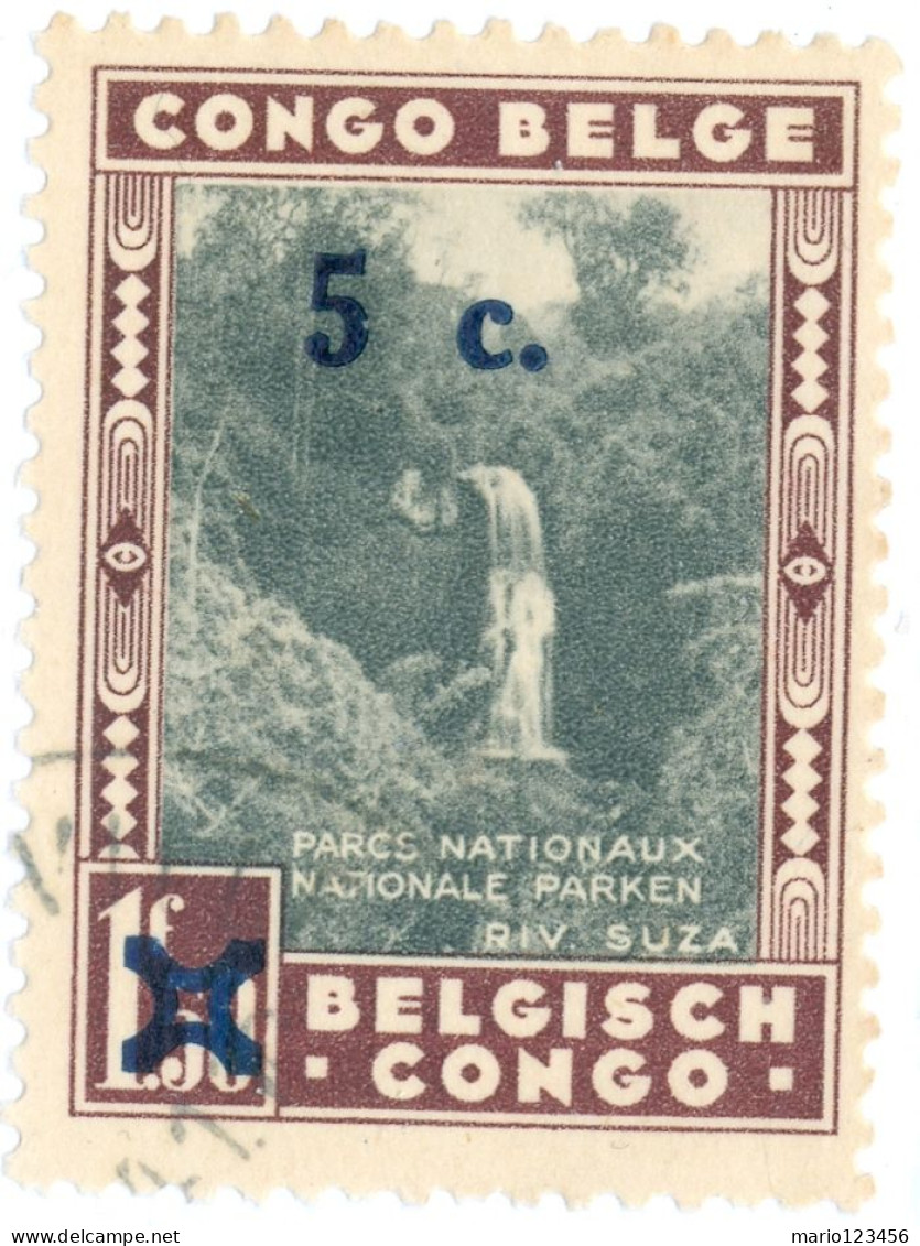 CONGO BELGA, BELGIAN CONGO, PARCHI NAZIONALI, 1941, FRANCOBOLLI NUOVI (MNH**) Scott:BE-CD 184, Yt:BE-CD 226 - Unused Stamps