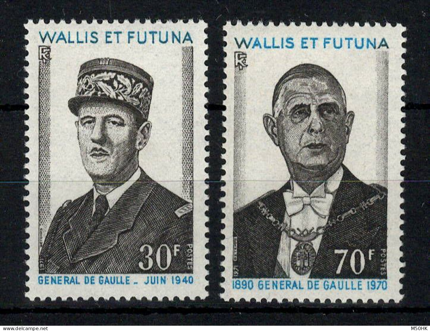 Wallis Et Futuna - YV 180 & 181 N** MNH Luxe , General De Gaulle - Ongebruikt