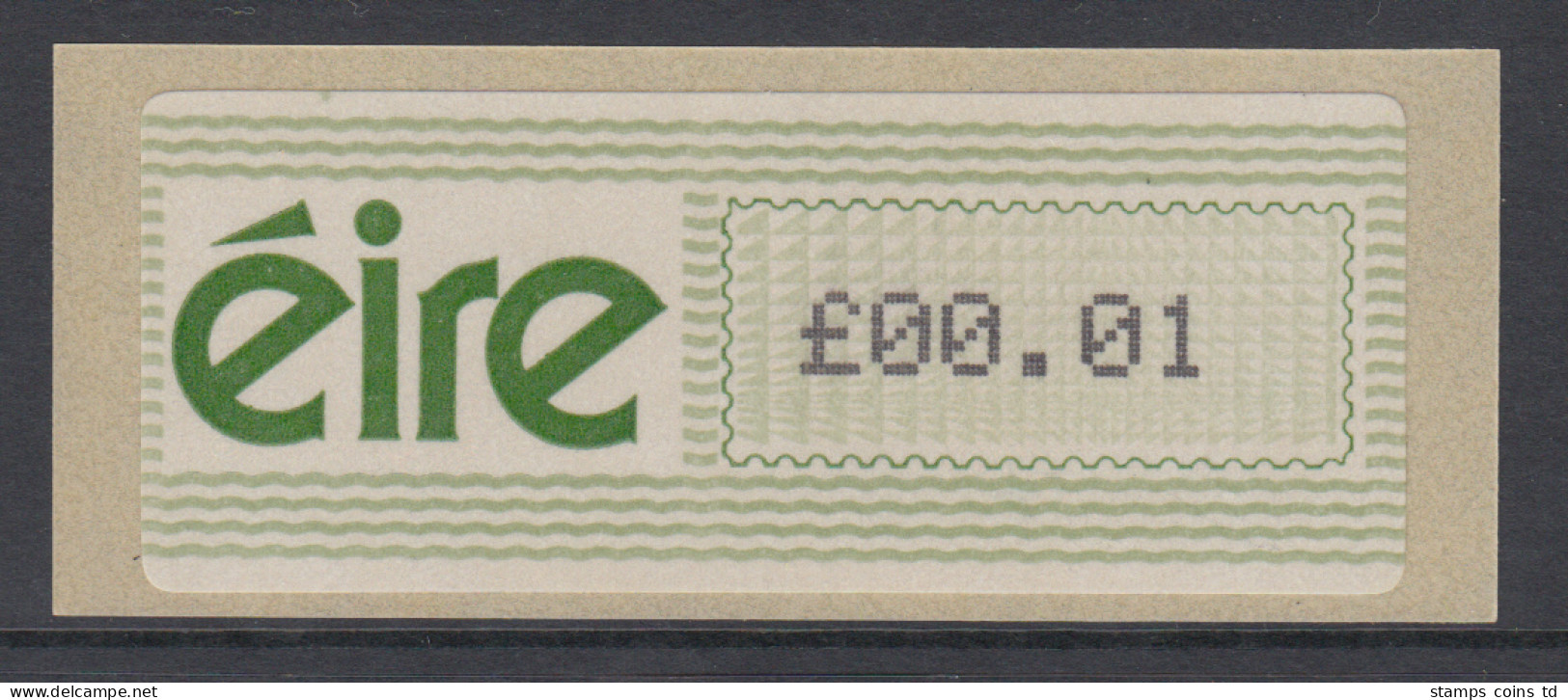 Irland Amiel-ATM  1.Ausgabe 1990,  Mi.-Nr. 3 **  - Automatenmarken (Frama)