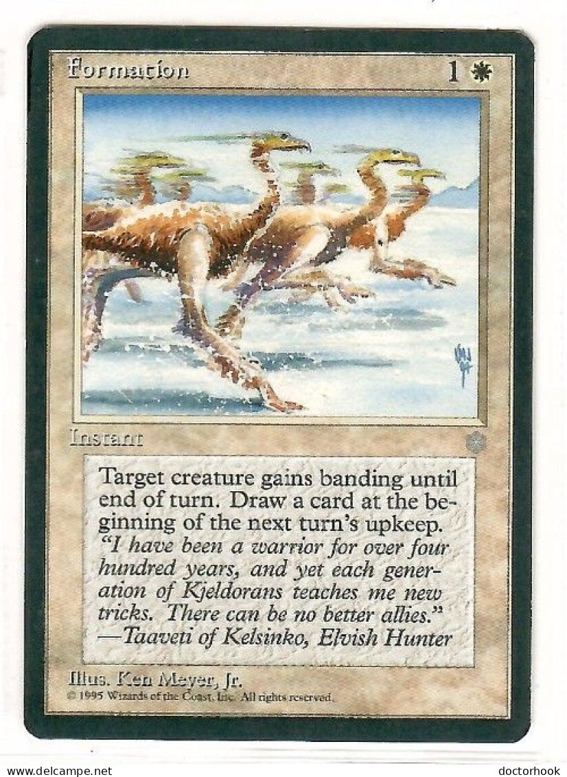 MAGIC The GATHERING  "Formation"---ICE AGE (MTG--162-6) - Witte Kaarten