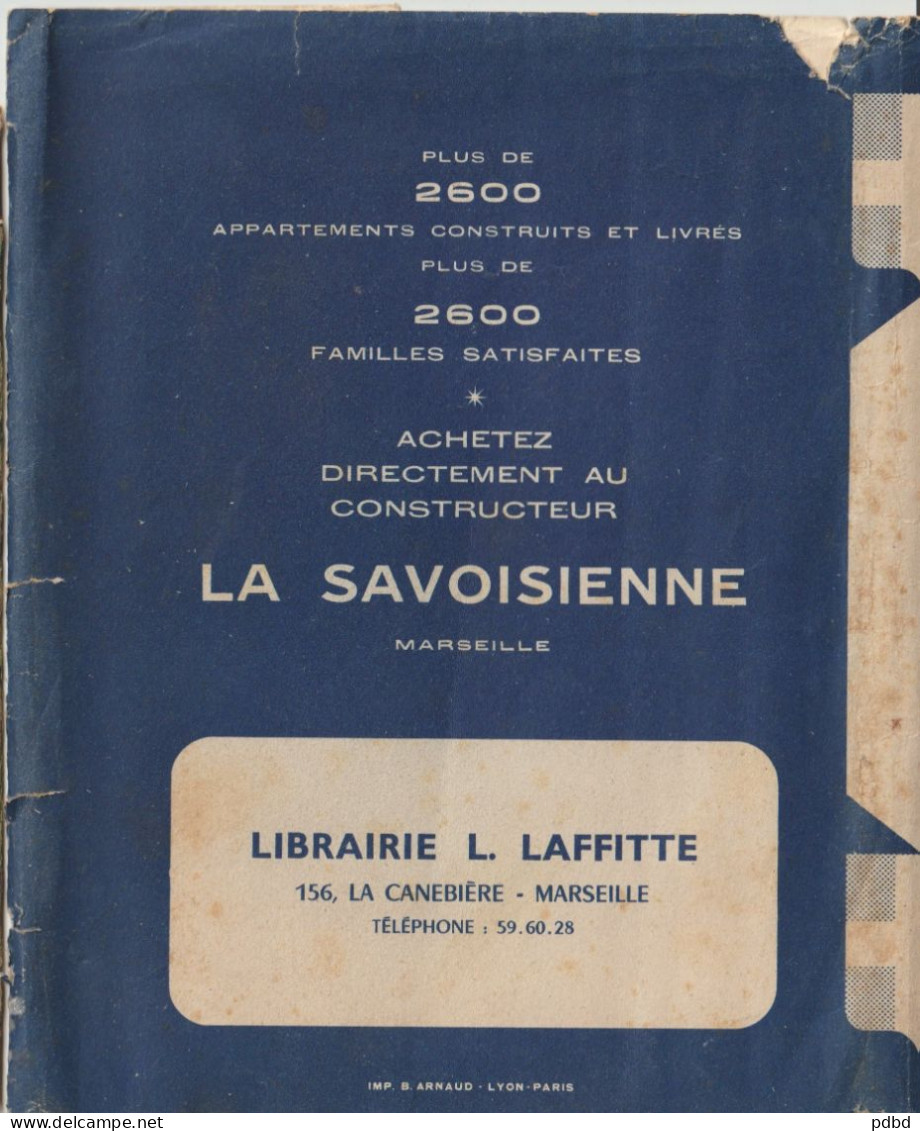 Librairie FAURE . Brd Garibaldi . Louis Laffitte . La Savoisienne . La Canebière . 6 X Protège Livre . - Papierwaren