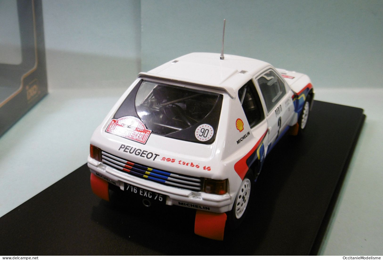 Ixo - PEUGEOT 205 T16 #2 Rallye Monte-Carlo 1985 Vatanen - Harryman Réf. 24RAL024A.22 Neuf NBO 1/24 - Andere & Zonder Classificatie