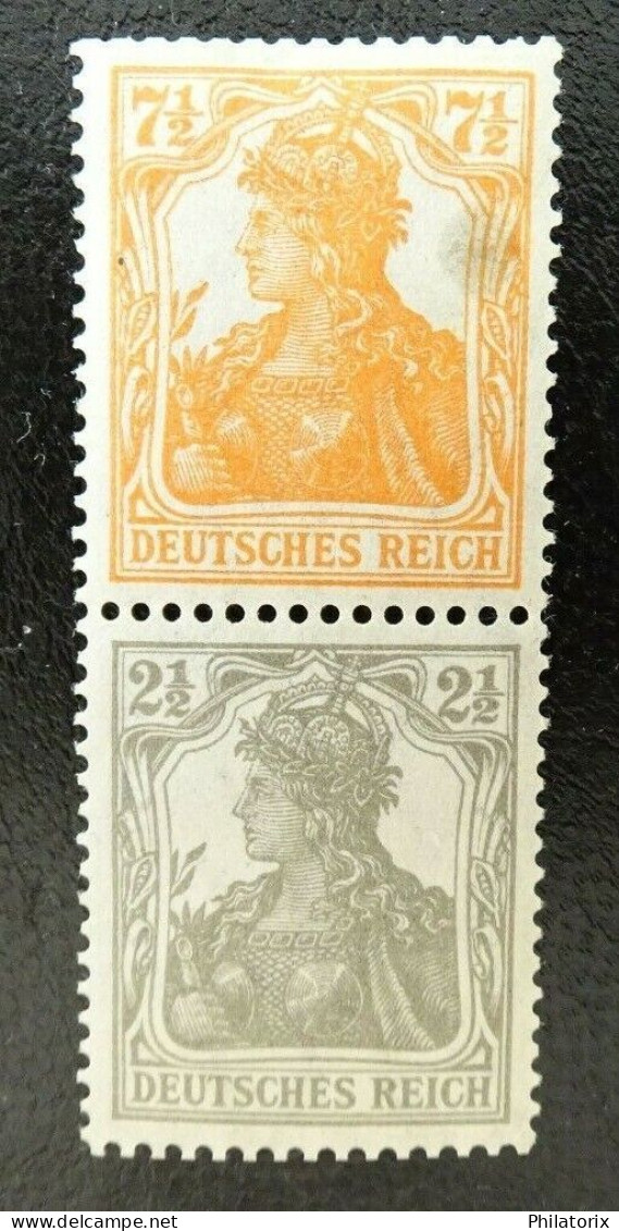 Deutsches Reich ZD S13 * , Zusammendrucke 99 + 98 - Postzegelboekjes & Se-tenant