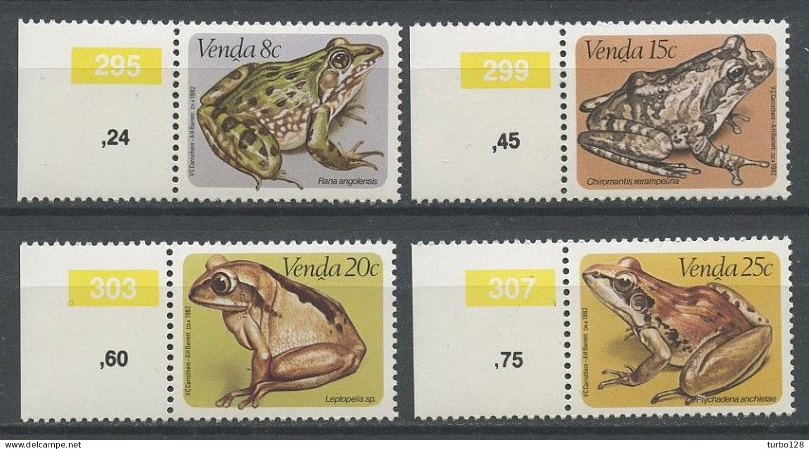 VENDA 1982  N° 66/69 ** Neufs MNH Superbes C 2,25 € Faune Grenouilles Batraciens Animaux - Venda