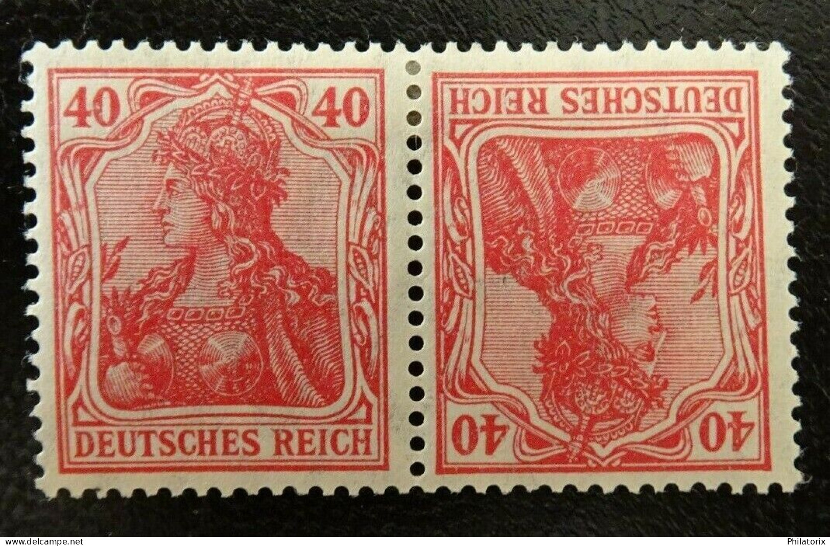 Deutsches Reich ZD K3 * , Zusammendrucke 145+145 - Cuadernillos & Se-tenant