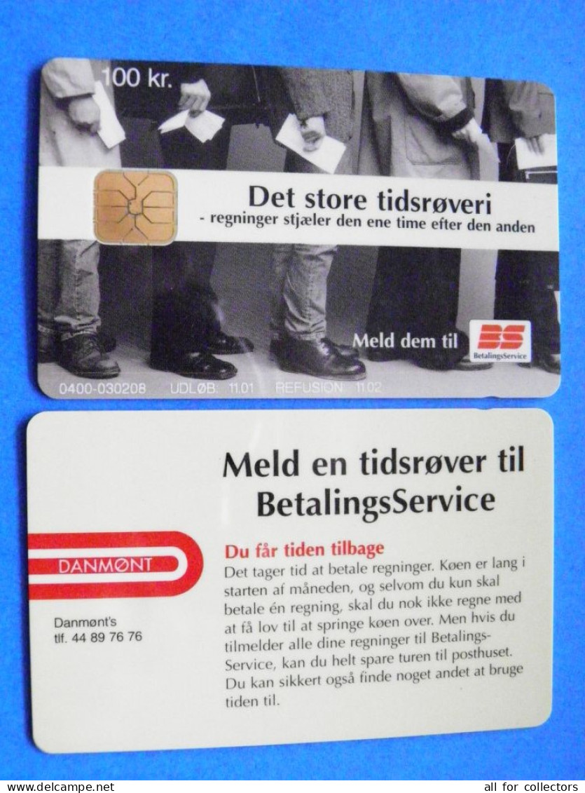 CHIP Phonecard Denmark Danmont Det Store Tidroveri 100 Kroner 11.02 - Dänemark