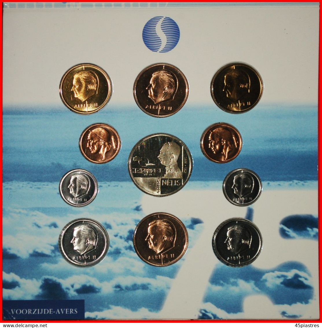 * PLANE 1923 - SWITZERLAND 1995: BELGIUM  MINT SET 1998 10 COINS WITH MEDAL!  · LOW START · NO RESERVE! - FDC, BU, Proofs & Presentation Cases