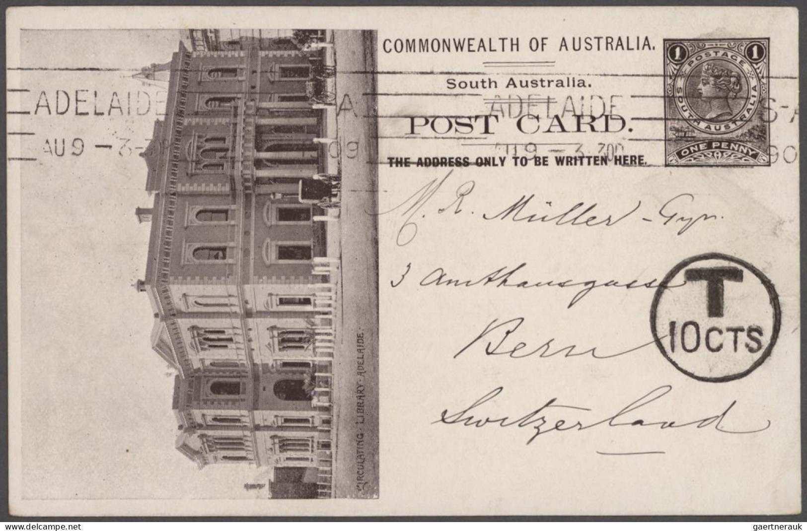 South Australia - Postal Stationery: 1900/1911 Ca., Collection With Ca.40 Used P - Autres & Non Classés