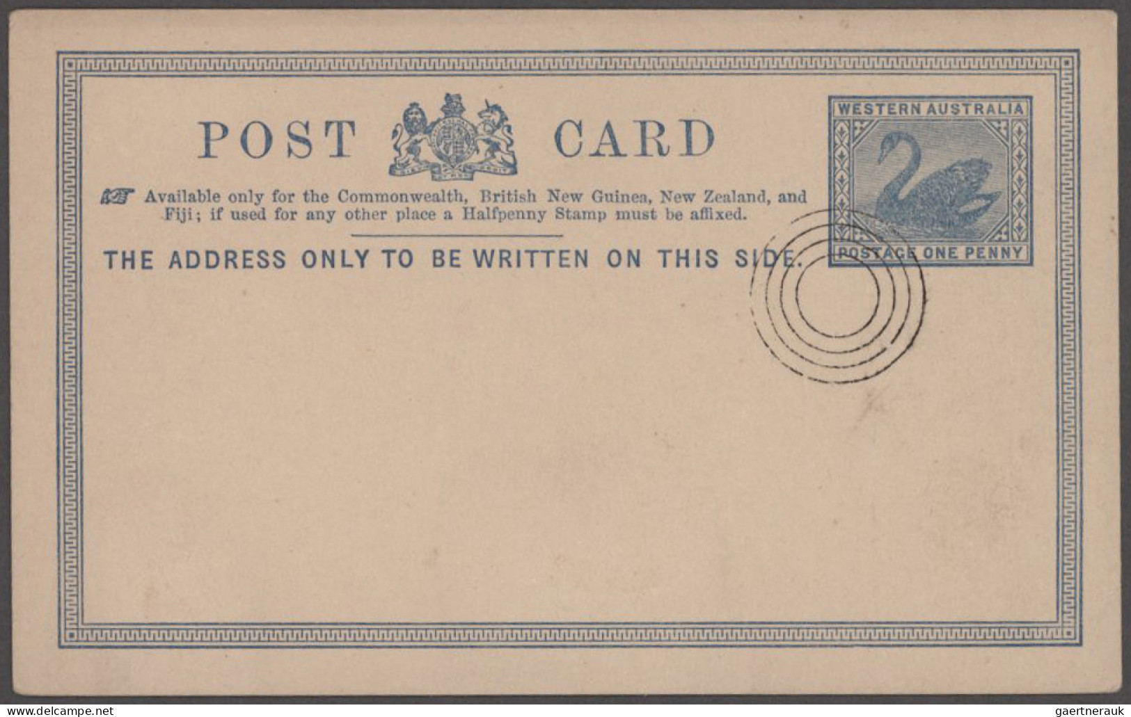 Western Australia - Postal Stationery: 1900/1912 Ca., Collection With Ca.45 Used - Sonstige & Ohne Zuordnung