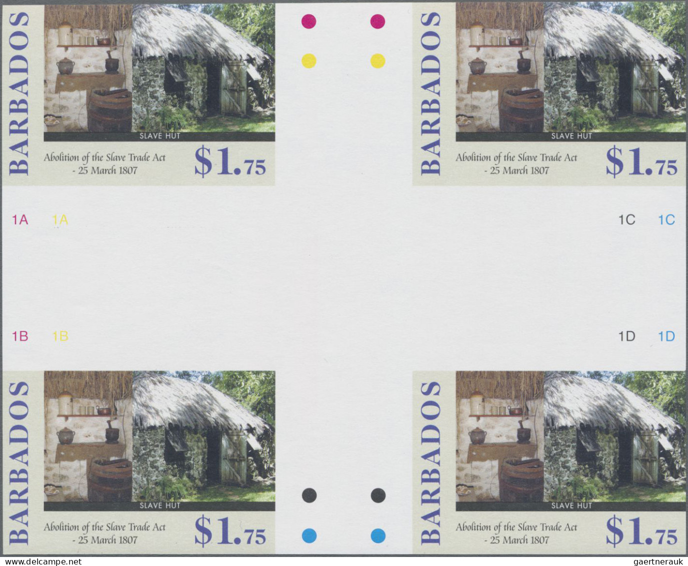 Barbados: 1994/2015. Collection containing 303 IMPERFORATE stamps (inclusive man