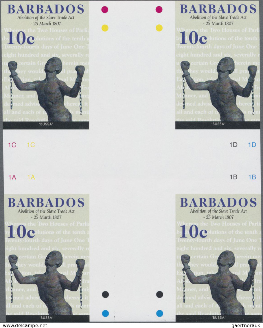 Barbados: 1994/2015. Collection containing 303 IMPERFORATE stamps (inclusive man