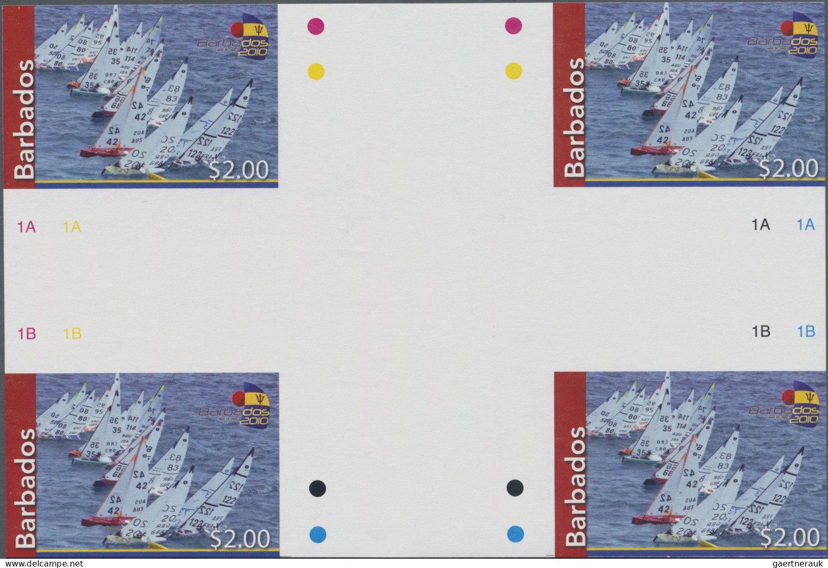 Barbados: 1994/2015. Collection containing 303 IMPERFORATE stamps (inclusive man