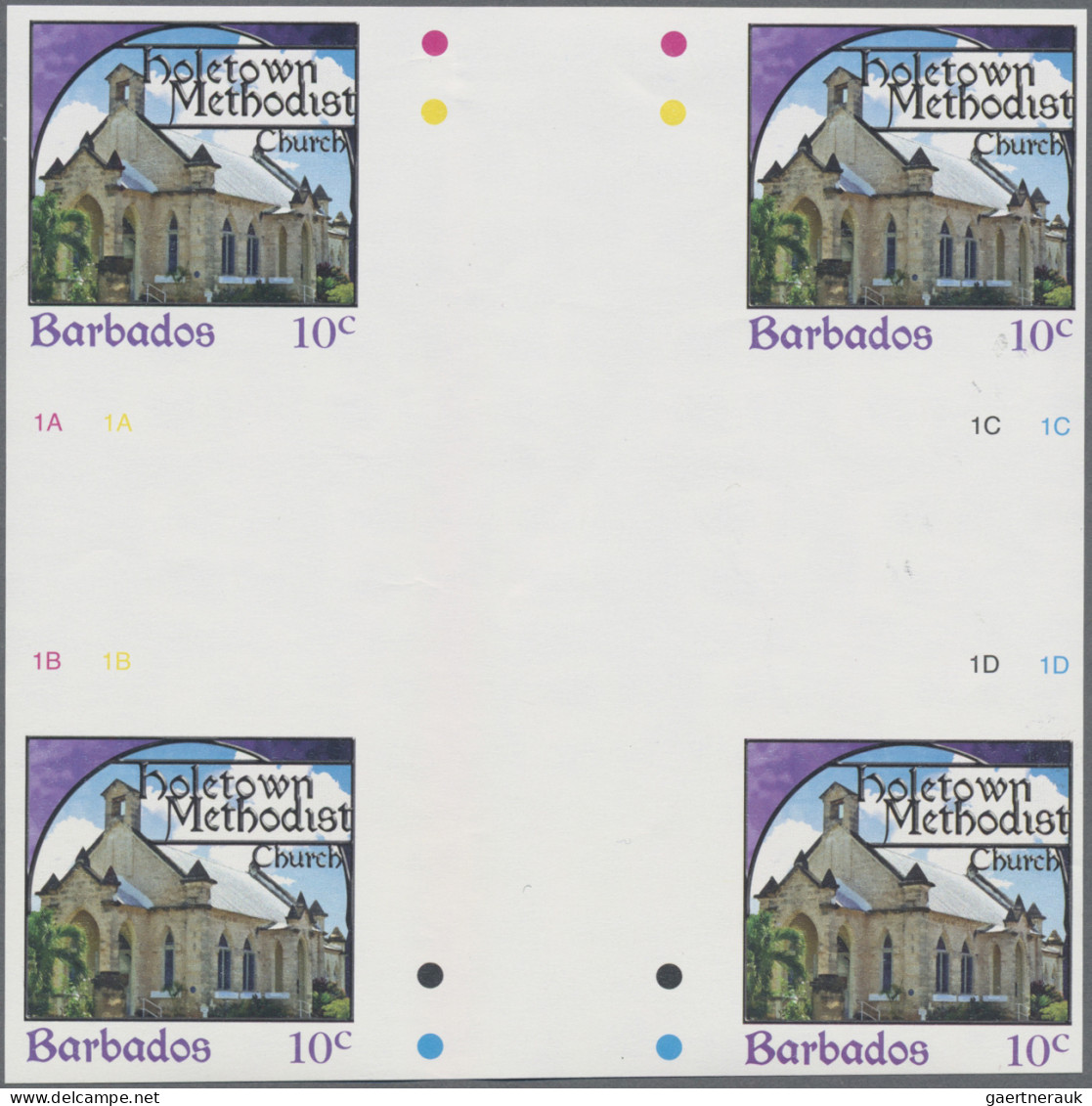 Barbados: 1994/2015. Collection containing 303 IMPERFORATE stamps (inclusive man