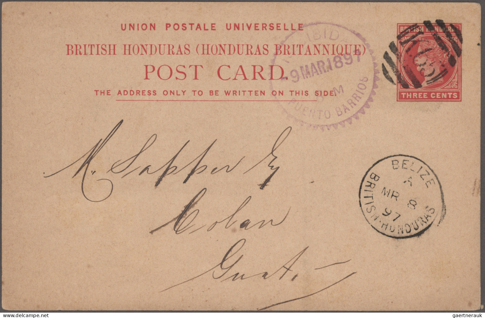 British Honduras - Postal Stationery: 1891/1911 Eight Postal Stationery Cards Us - Britisch-Honduras (...-1970)